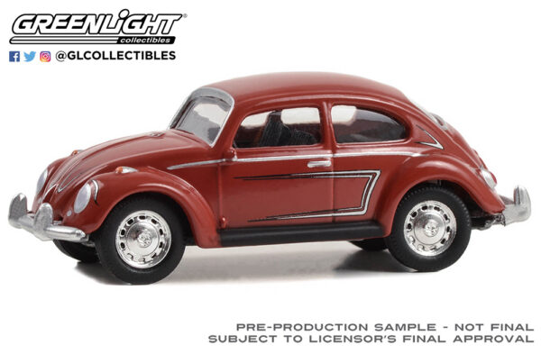 36090 b - Classic Volkswagen Beetle in Ruby Red