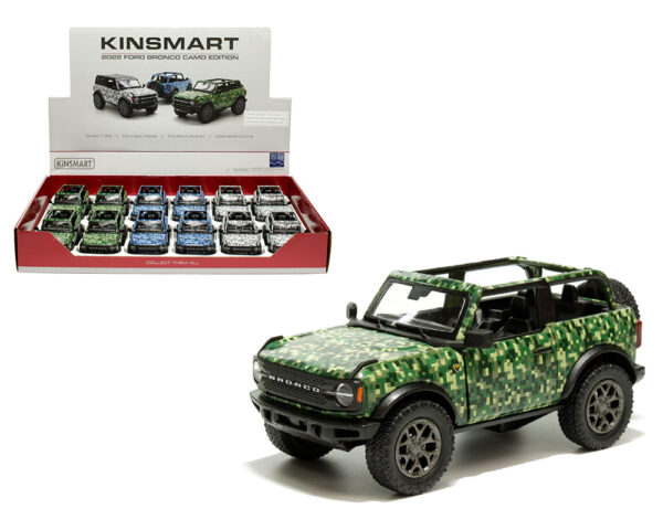 kt5445da - 2022 FORD BRONCO OPEN TOP CAMOUFLAGE - SPECIFY COLOR IN NOTES BLUE, GREEN OR WHITE