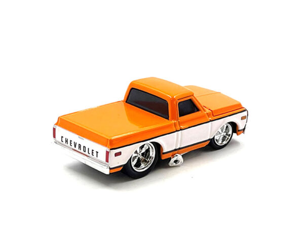 15567orc - 1972 Chevrolet C-10 Pick Up Limited Edition – White with Orange – Mijo Exclusives