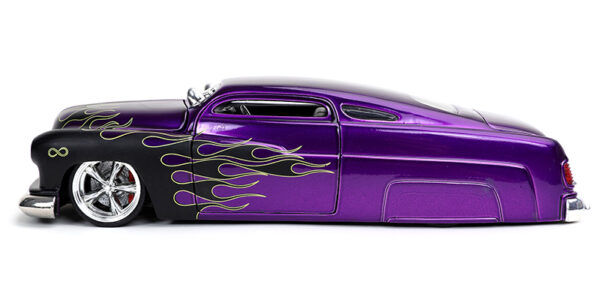 32305d - 1951 Mercury in Metallic Purple and Black Flames BigTime Muscle