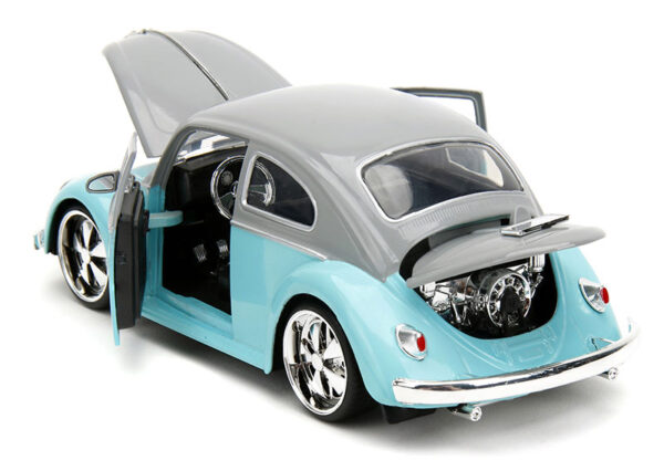 34229c - 1959 Volkswagen Beetle in Light Blue and Gray Punch Buggy