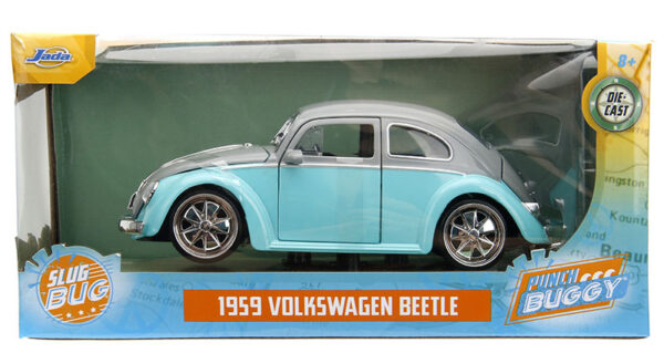 34229d - 1959 Volkswagen Beetle in Light Blue and Gray Punch Buggy