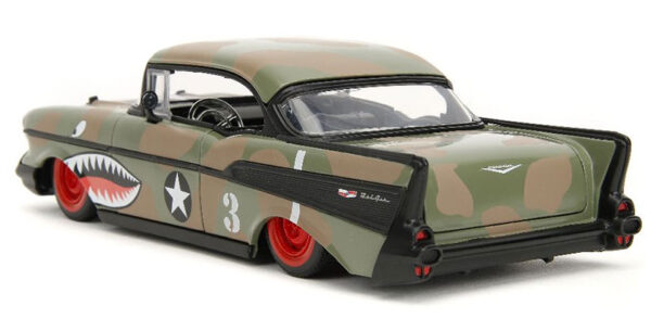 35027a - #3 - 1957 Chevrolet Bel Air Chop Top in Camouflage BigTime Muscle