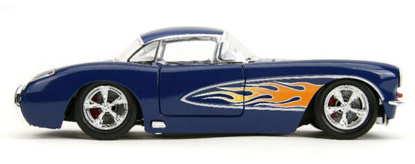 35031b - 1957 Chevrolet Corvette in Blue with Flames BigTime Muscle