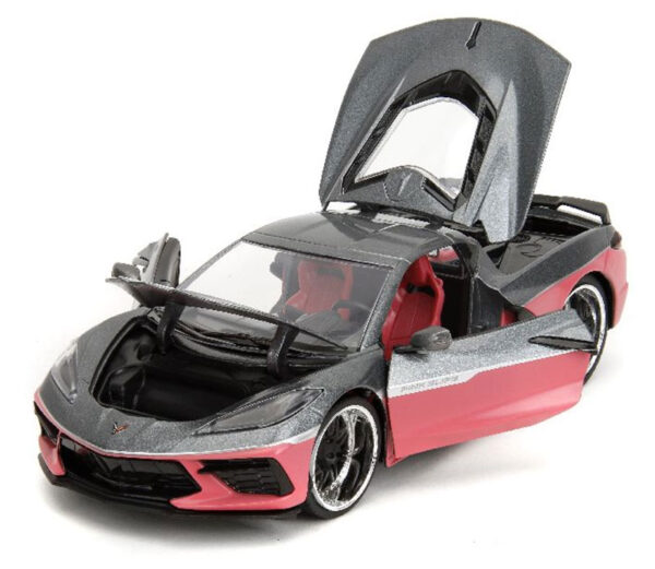 35068d - 2020 Chevrolet Corvette in Pink and Grey with Base Pink Slips