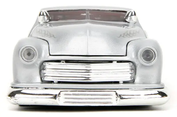 35206c - 1951 Mercury Coupe in Silver and Red with Black Flames BigTime Muscle