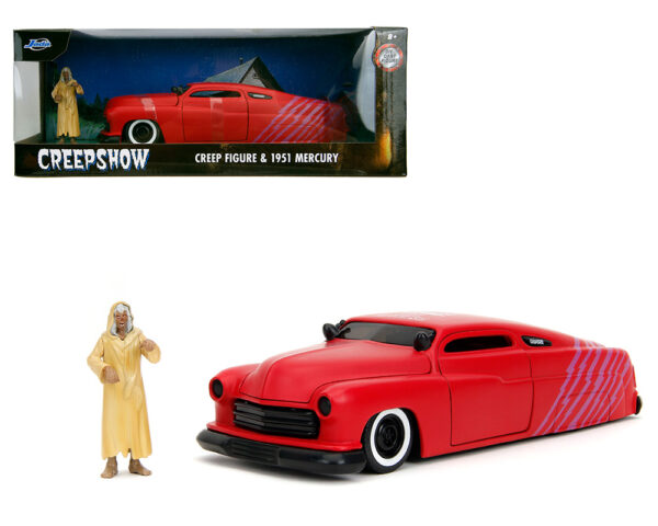 35426 - Creepshow 1951 Mercury and Creep Figure – Matte Red – Hollywood Rides