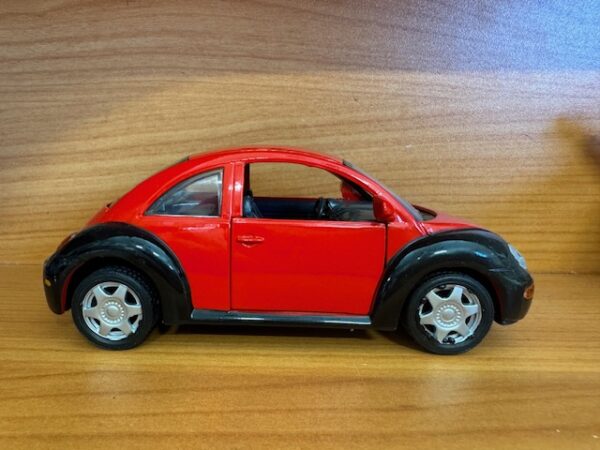 8012red - VOLKSWAGEN BEETLE (TWO TONE) PULL BACK ACTION - 1:24 SCALE (6" LONG) SPECIFY COLOR IN NOTES WHEN ORDERING