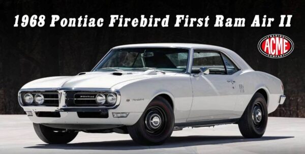 a1805220 2 - 1968 Pontiac Firebird First Ram Air II in White Limited Edition - ETA 4TH QRT 2024