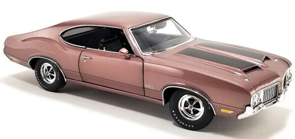 a1805626 - 1970 Oldsmobile 442 W-30 in Special Order Paint Code Regency Rose with Black Stripes Limited Edition