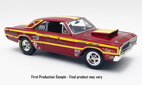 detail a1806410 1 - Gene Snow - 1968 Dodge Dart Super Stock in Red and Yellow ( ETA: 4TH Quarter 2024 )