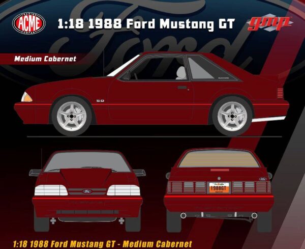 g1801834 1 - 1988 Ford Mustang GT in Medium Cabernet Red - ETA Q3 2024