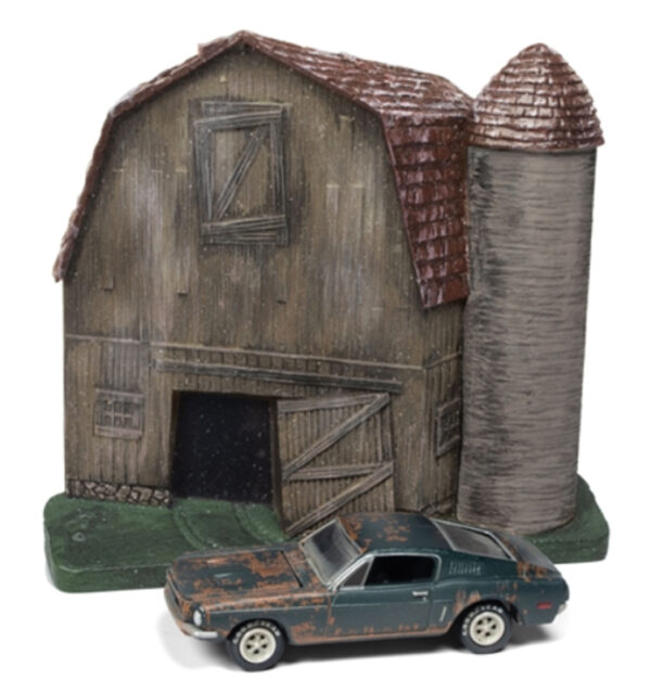 jlsp059a - 1968 FORD MUSTANG GT FASTBACK - BARNS FINDS - LOST LEGENDS DIORAMA