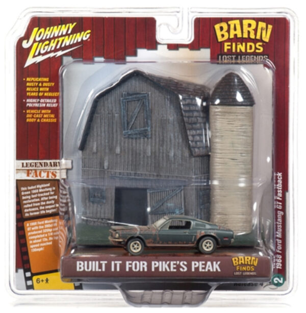 jlsp059v - 1968 FORD MUSTANG GT FASTBACK - BARNS FINDS - LOST LEGENDS DIORAMA