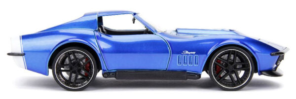 30532b - 1969 Chevrolet Corvette Stingray in Candy Blue with White Stripe BigTime Muscle