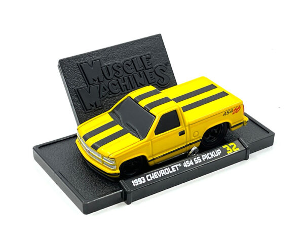 15572yla - 1993 Chevrolet 454 SS Pickup Truck Limited Edition – Yellow with Black Stripes – Mijo Exclusives