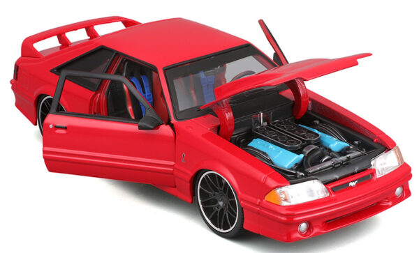 32549r d - 1993 Ford Mustang SVT Cobra – Red – Classic Muscle Design