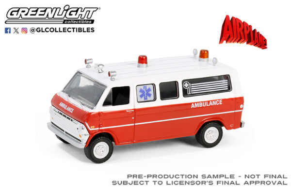 62030 b - 1970 Ford Club Wagon Ambulance - Airplane! (1980)