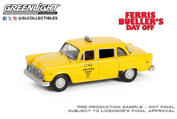 62030 c - Yellow Cab #1793 - 1980 Checker Taxicab - Ferris Bueller's Day Off (1986) 