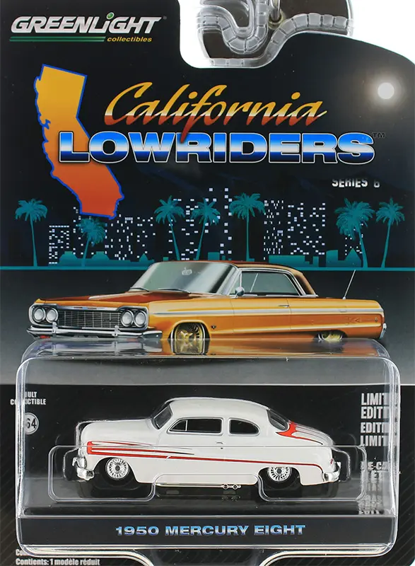 63070 b 1 - 1950 Mercury Eight Coupe in Matte White with Metallic Orange Scallops 