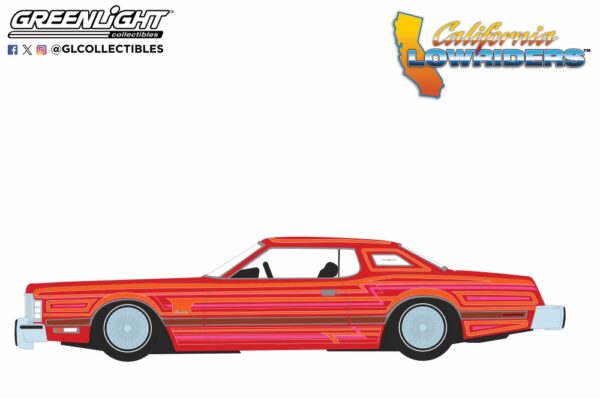 63070 e - 1973 Ford Thunderbird in Red Custom