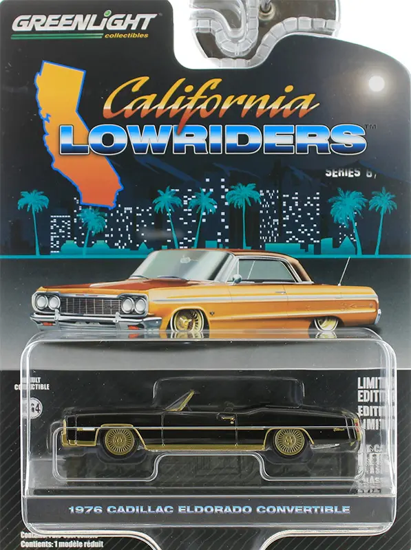 63070 f 1 - 1976 Cadillac Eldorado Convertible in Black & Gold