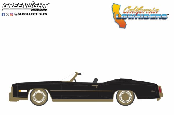 63070 f - 1976 Cadillac Eldorado Convertible in Black & Gold