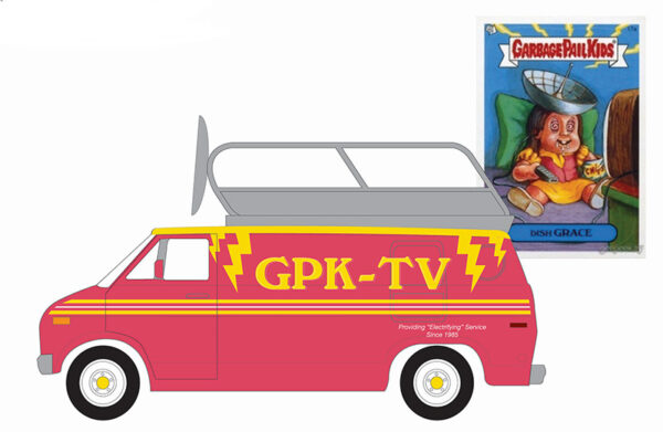 54110 d - 1976 Dodge B-100 with Roof Mounted Satellite Dish- Dish Grace