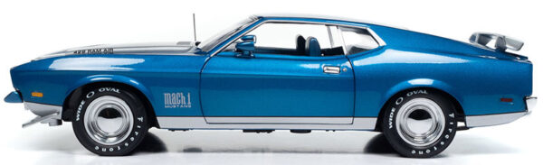 amm1335 - 1971 Ford Mustang Mach 1 MCACN in Code Q Med Blue Metallic