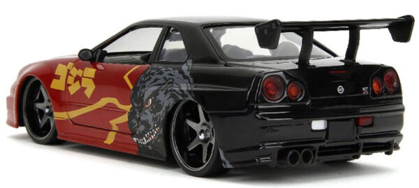 v1 35133 - 2002 NISSAN SKYLINE GT-R R34 - BLACK/RED - GODZILLA