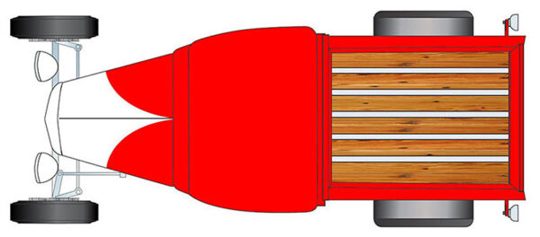 v1 a1804107 - 1932 Ford Hot Rod Pickup in Red and White Limited Edition -So-Cal Speed Shop- Estimated production is 400 Pieces Features Include: