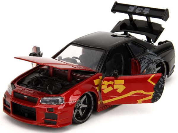 v3 35133 - 2002 NISSAN SKYLINE GT-R R34 - BLACK/RED - GODZILLA