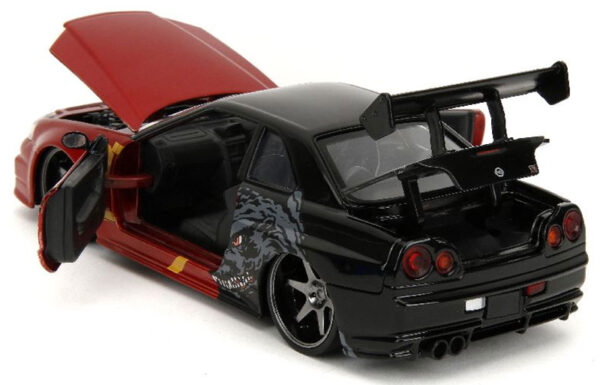 v4 35133 - 2002 NISSAN SKYLINE GT-R R34 - BLACK/RED - GODZILLA