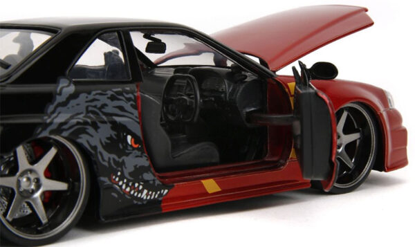 v5 35133 - 2002 NISSAN SKYLINE GT-R R34 - BLACK/RED - GODZILLA