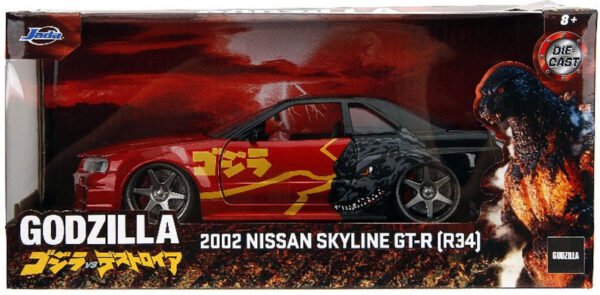 v6 35133 - 2002 NISSAN SKYLINE GT-R R34 - BLACK/RED - GODZILLA