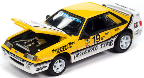 jlct014a3 - 1988 Ford Mustang GT General Tire Saleen in Yellow and White 