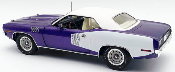 a1806135vt 1 - 1971 383 Plymouth Cuda HT in Violet with Vinyl Top Limited Edition - Estimated Production 400 Pieces