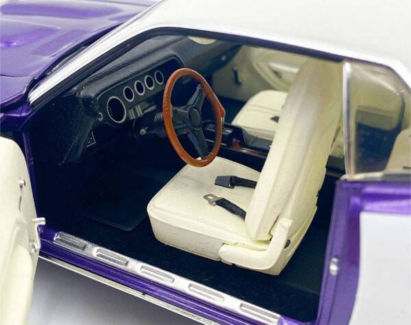 a1806135vt 2 - 1971 383 Plymouth Cuda HT in Violet with Vinyl Top Limited Edition - Estimated Production 400 Pieces