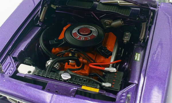 a1806135vt 3 - 1971 383 Plymouth Cuda HT in Violet with Vinyl Top Limited Edition - Estimated Production 400 Pieces