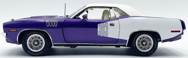 a1806135vt - 1971 383 Plymouth Cuda HT in Violet with Vinyl Top Limited Edition - Estimated Production 400 Pieces