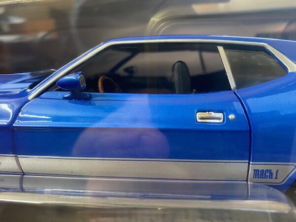 img 7442 - 1973 Ford Mustang Mach I in Blue Glow- Rear view Mirror Broken Off