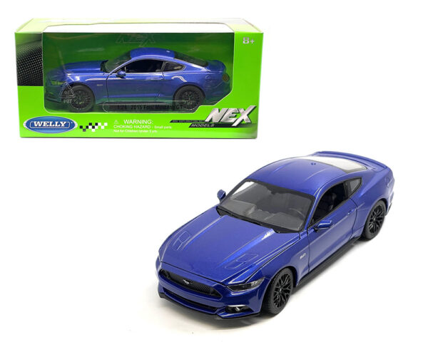 24062w bl - 2015 Ford Mustang GT – Blue- Welly