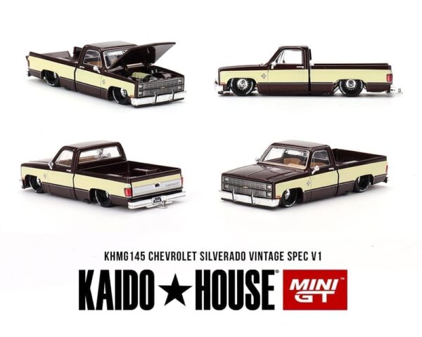 khmg145 - Chevrolet Silverado KAIDO Vintage Spec V1 – Two-Tone Brown Cream