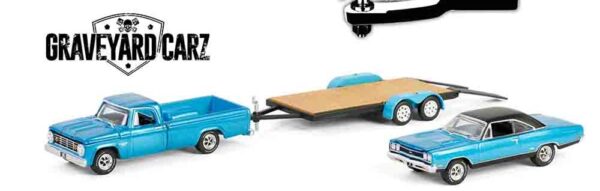 31180a - 1969 Plymouth GTX with 1967 Dodge D-200 and Flatbed Trailer - Graveyard Carz (2012- Current TV Series)