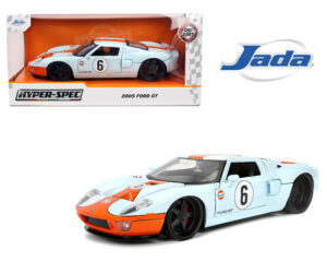 2005 Ford GT #6 – Light Blue with Orange Stripe – Hyper-Spec