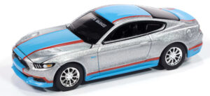 Petty's Garage - 2017 Ford Mustang GT Tribute Edition in Silver with Petty Blue Sides and Upper Center Stripe with Petty Garage Logo