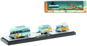 1959 Volkswagen Double Cab Truck USA Model and 1960 Volkswagen Delivery Van and Trailer