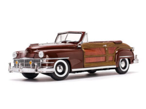 1948 CHRYSLER TOWN & COUNTRY GUNMETAL GRY/BURGUNDY