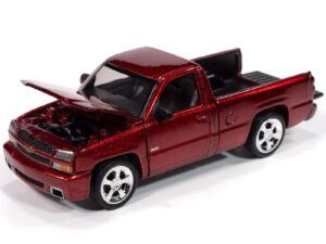 2005 Chevy Silverado SS Custom Pickup Truck in Candy Apple Red Metallic