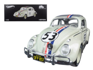 1963 VOLKSWAGEN BEETLE - HERBIE THE LOVE BUG - MADE BY HOTWHEELS ELITE (BOX HAS NEVER BEEN OPENED)